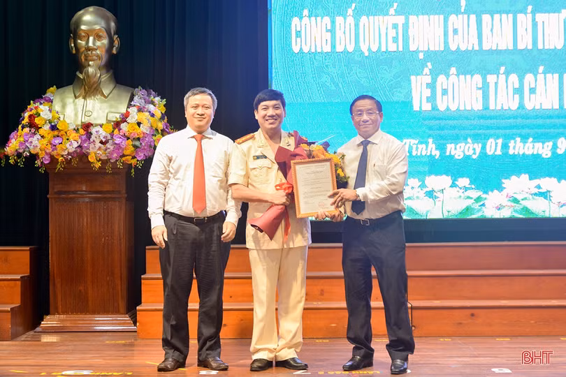 Ban Bí thư Trung ương Đảng chỉ định Giám đốc Công an tỉnh Hà Tĩnh tham gia Ban Thường vụ Tỉnh ủy