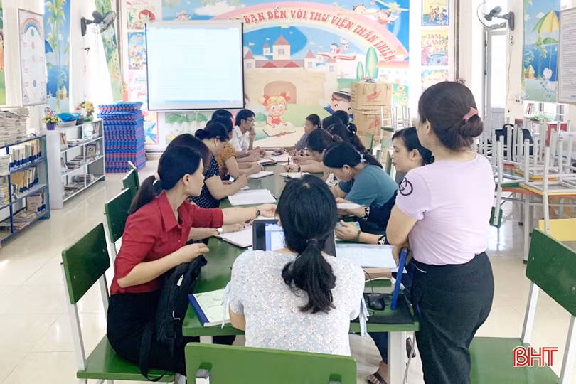 Trường lớp khang trang, sạch đẹp đón học sinh Hà Tĩnh tựu trường