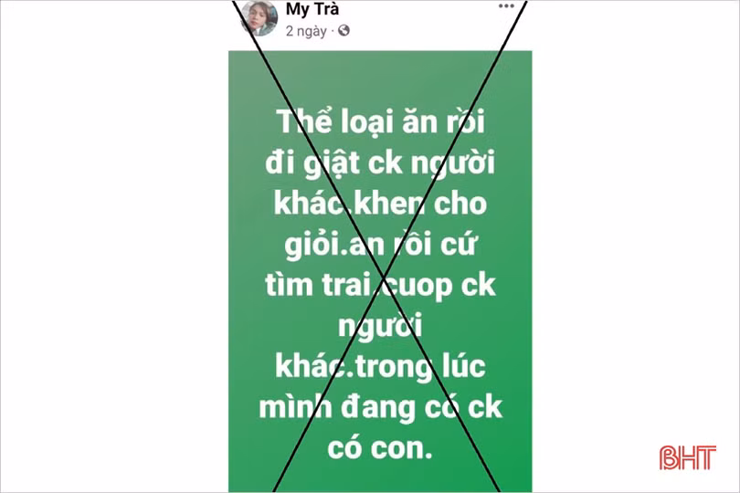 Xử phạt 3 trường hợp ở huyện Kỳ Anh đăng tin sai sự thật, xúc phạm nhân phẩm người khác trên facebook
