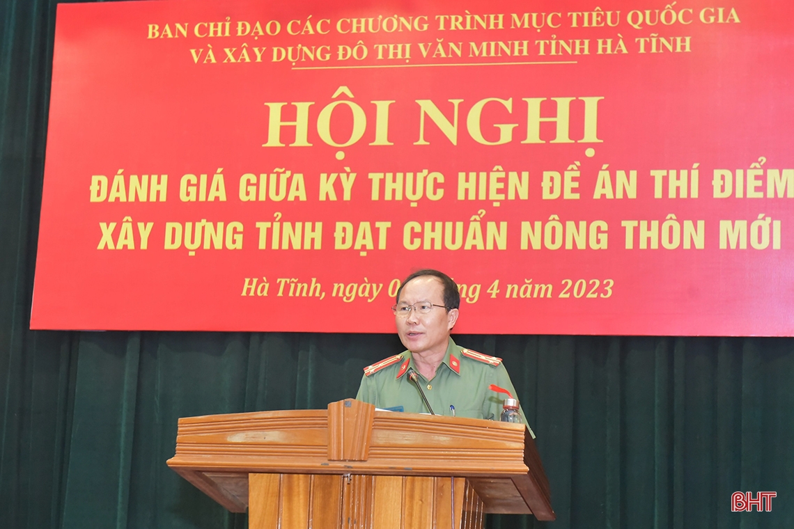 Tiếp tục nỗ lực, linh hoạt trong cách làm, đưa Hà Tĩnh sớm đạt tỉnh nông thôn mới