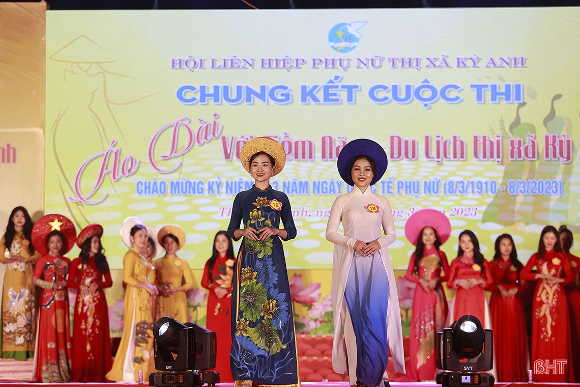 Ấn tượng đêm chung kết cuộc thi “Áo dài với tiềm năng du lịch” ở thị xã Kỳ Anh