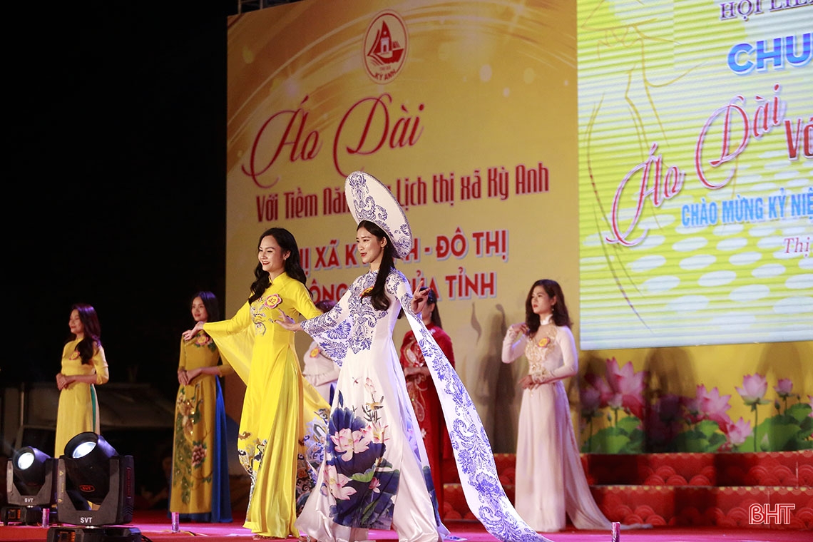 Ấn tượng đêm chung kết cuộc thi “Áo dài với tiềm năng du lịch” ở thị xã Kỳ Anh