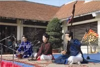 Hát ca trù ở Nghi Xuân. Ảnh: ĐT