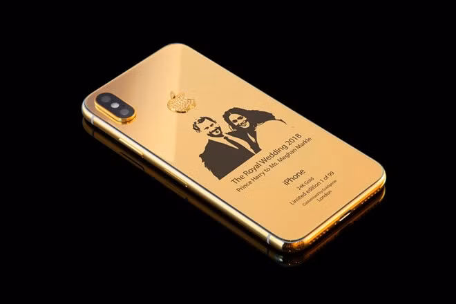 xuat hien iphone x phien ban dam cuoi hoang gia anh ma vang 24k