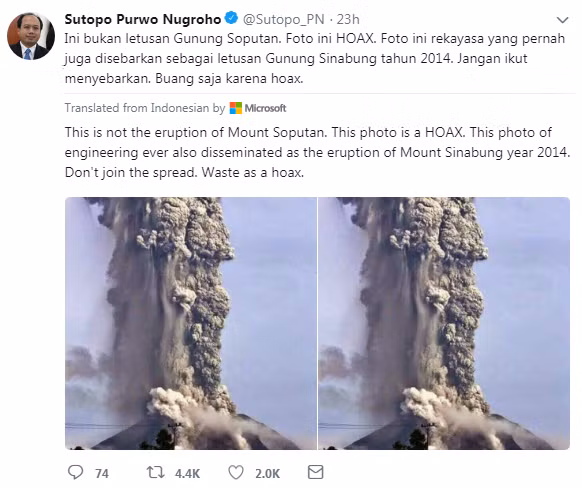 Thảm họa động đất, sóng thần ở Indonesia: Tin giả tràn lan gieo rắc nỗi khiếp sợ