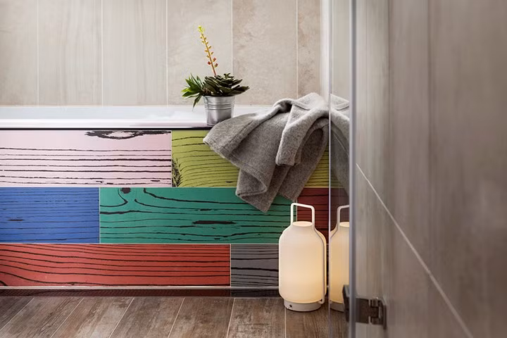 Căn hộ mang phong cách hiện đại đầy màu sắc