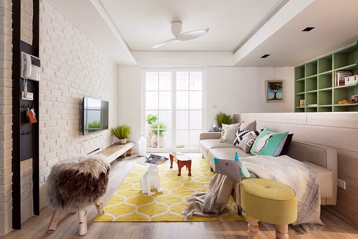 Căn hộ mang phong cách hiện đại đầy màu sắc