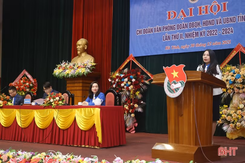 Đại hội Chi đoàn Văn phòng Đoàn ĐBQH, HĐND và UBND tỉnh Hà Tĩnh nhiệm kỳ 2022 - 2024