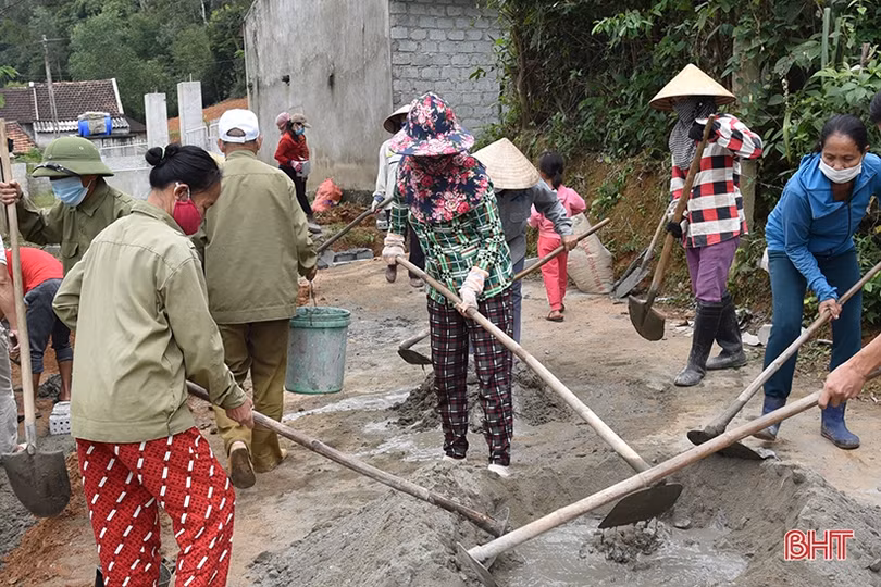 Nông dân Lộc Hà phát huy vai trò chủ thể trong xây dựng nông thôn mới