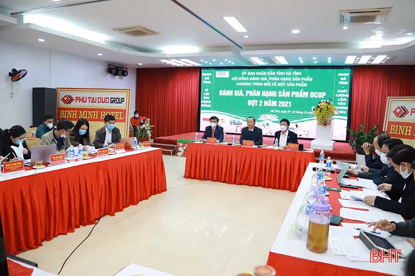 Hà Tĩnh đánh giá, phân hạng 68 sản phẩm OCOP đợt 2 năm 2021