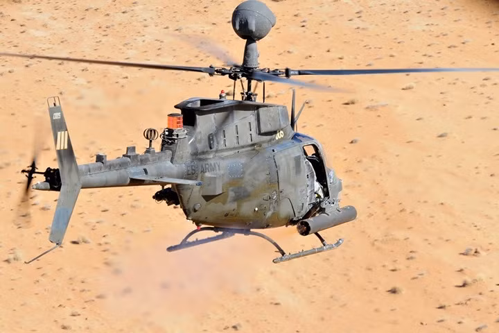 Trực thăng “chiến binh” trinh sát OH-58D Kiowa của quân đội Mỹ