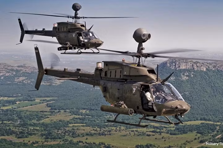 Trực thăng “chiến binh” trinh sát OH-58D Kiowa của quân đội Mỹ