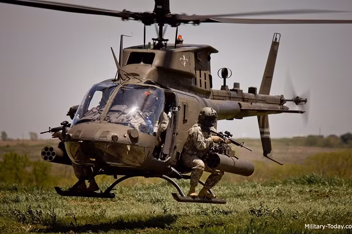 Trực thăng “chiến binh” trinh sát OH-58D Kiowa của quân đội Mỹ