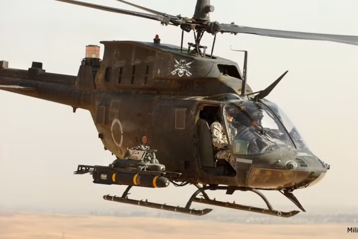 Trực thăng “chiến binh” trinh sát OH-58D Kiowa của quân đội Mỹ