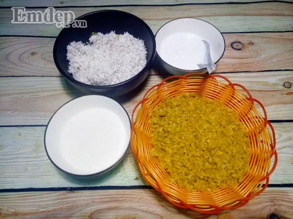 15 phút có bát chè cốm sữa dừa thơm ngon cho ngày đầu tuần
