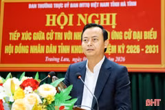 Ông Hà Văn Hùng và 6 ứng cử viên đại biểu HĐND tỉnh tiếp xúc cử tri