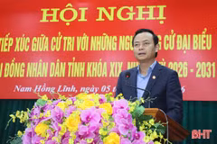 Các ứng cử viên đại biểu HĐND tỉnh khóa XIX tiếp xúc cử tri