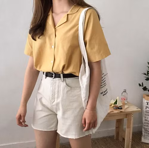 Phối quần short mùa hè