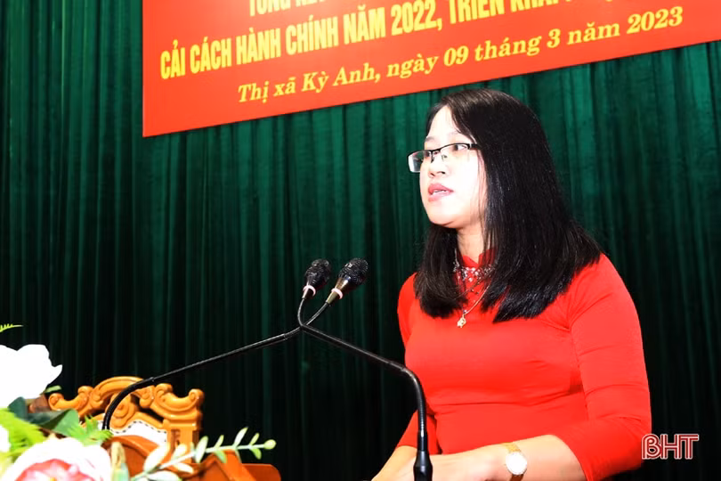 Thị xã Kỳ Anh đạt thứ hạng cải cách hành chính cao nhất từ trước đến nay
