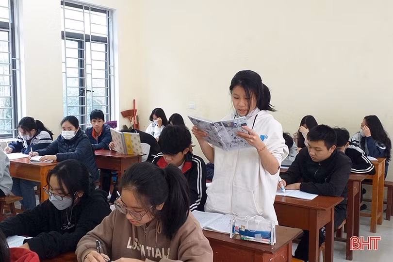 Các trường học ở Hà Tĩnh tăng cường thời lượng ôn tập cho học sinh lớp 9