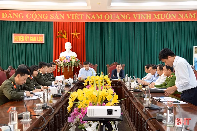 Lên kế hoạch bố trí, xây dựng trụ sở công an các xã, thị trấn ở Can Lộc