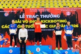 Hà Tĩnh giành 5 huy chương tại Giải Vô địch Kickboxing các nhóm tuổi quốc gia 