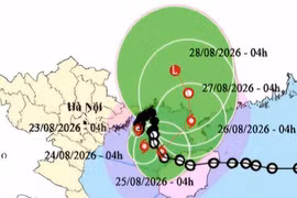 Bão số 4 không thay đổi cường độ, cách Hải Phòng khoảng 120km