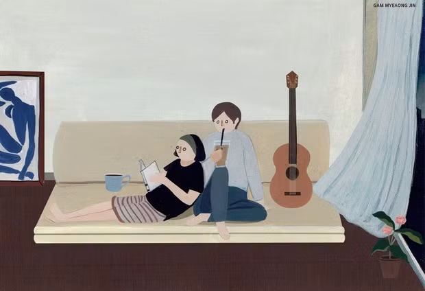 bo tranh yeu nhau chinh la mong muon duoc gia di cung nhau