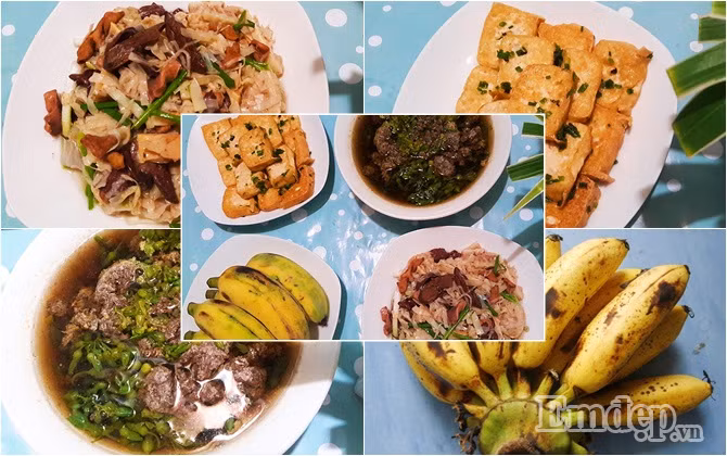 mam com cuoi tuan don gian ma ngon lanh ca nha deu ung