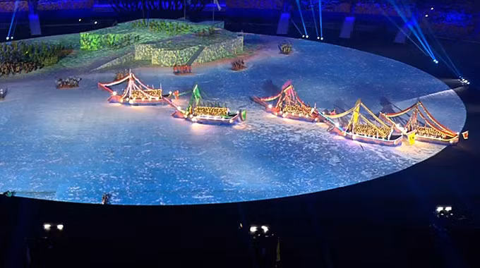 le khai mac sea games 29 da tiec anh sang am thanh
