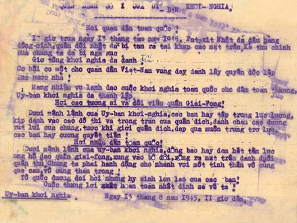 dau an mua thu cach mang 1945 qua nhung tai lieu lich su