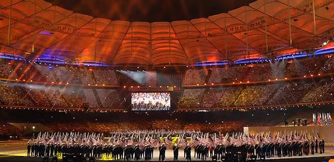 le khai mac sea games 29 da tiec anh sang am thanh