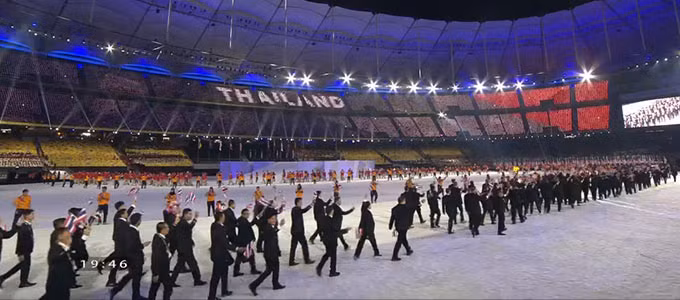 le khai mac sea games 29 da tiec anh sang am thanh