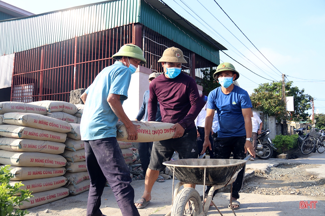 Tuân thủ 5K, người dân Kỳ Hà linh hoạt xây dựng xã NTM nâng cao