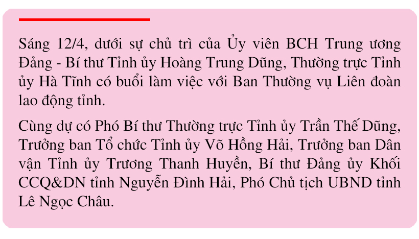 Khơi dậy sức sáng tạo trong đoàn viên công đoàn Hà Tĩnh