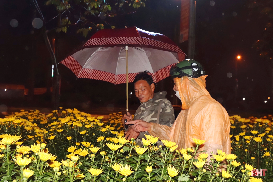 Hà Tĩnh: Tiểu thương bán hoa, cây cảnh trắng đêm đốt lửa, dựng lều chờ... khách 