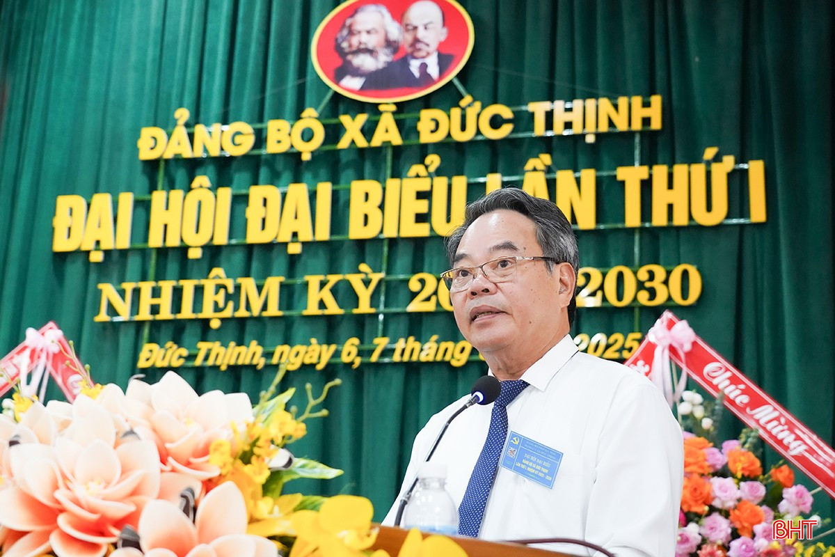 Trưởng ban Nội chính Tỉnh ủy Nguyễn Đình Hải phát biểu chỉ đạo tại đại hội.