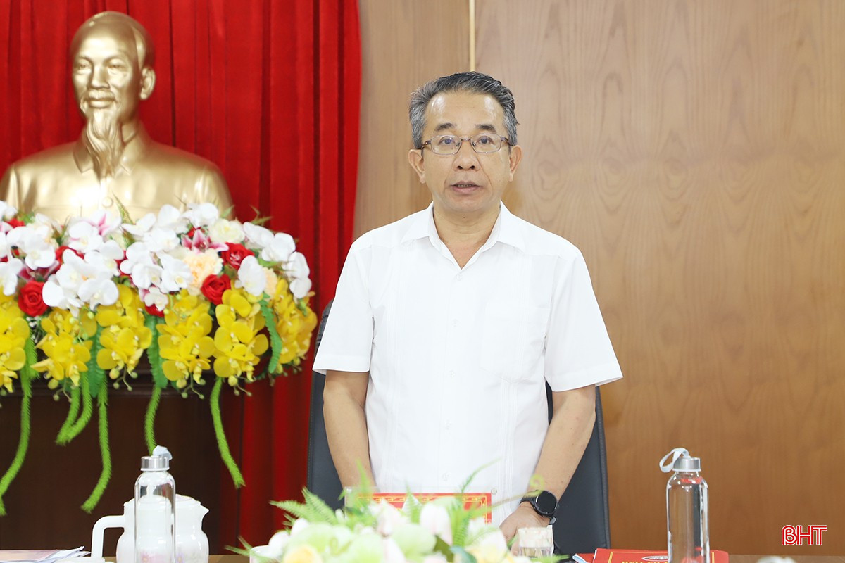Chủ nhiệm UBKT Tỉnh ủy Hà Văn Trọng Hà Văn Trọng kết luận hội nghị.
