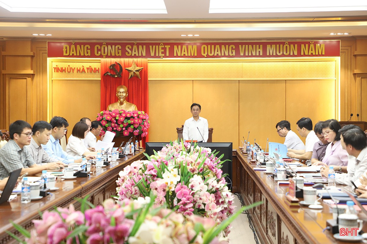 Phó Bí thư Thường trực Tỉnh ủy Trần Thế Dũng chủ trì hội nghị.