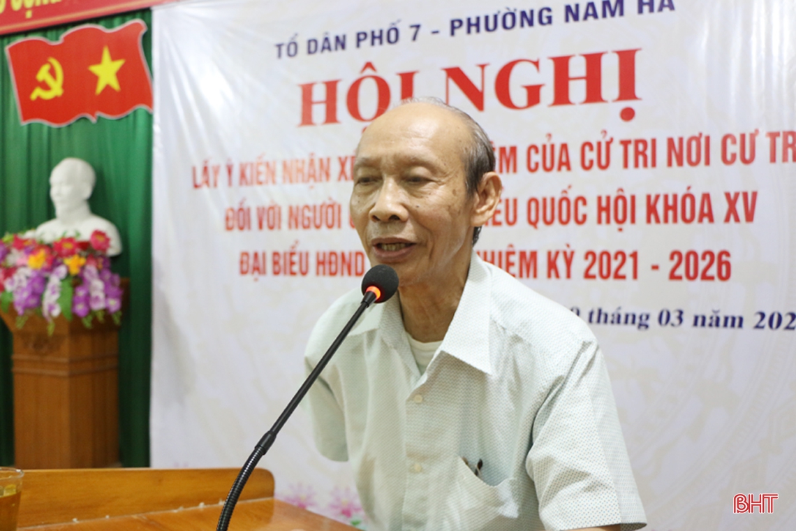 Lấy ý kiến cử tri giới thiệu ông Trần Thế Dũng ứng cử đại biểu HĐND Hà Tĩnh