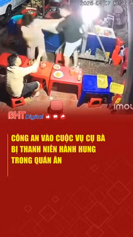 Công an vào cuộc vụ cụ bà bị thanh niên hành hung trong quán ăn