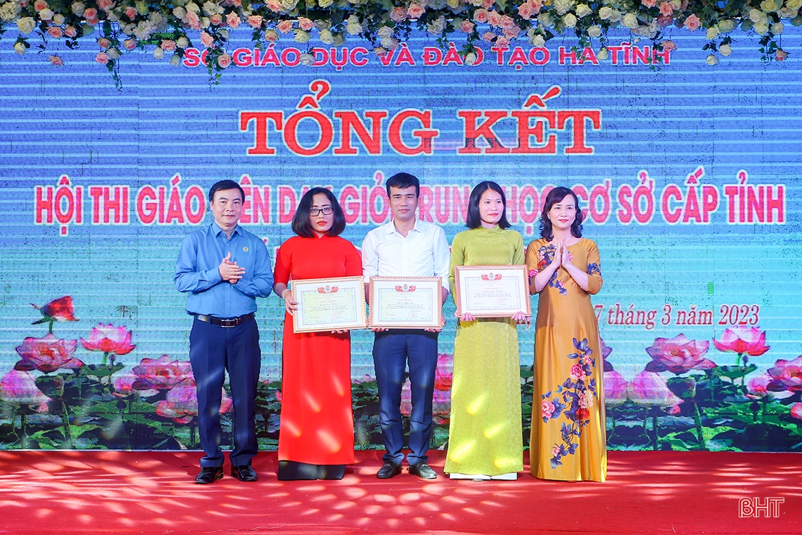 Hà Tĩnh tuyên dương 173 giáo viên trung học cơ sở dạy giỏi