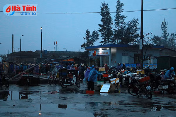 bi thu tinh uy kiem tra danh bat tieu thu hai san tai cang ca thach kim