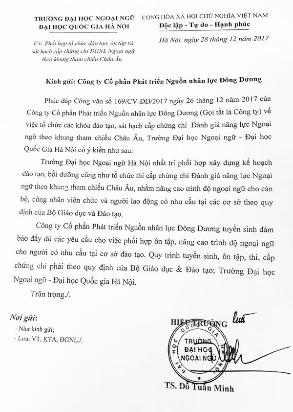 duong day to chuc thi cap chung chi ngoai ngu gia duoc kham pha nhu the nao
