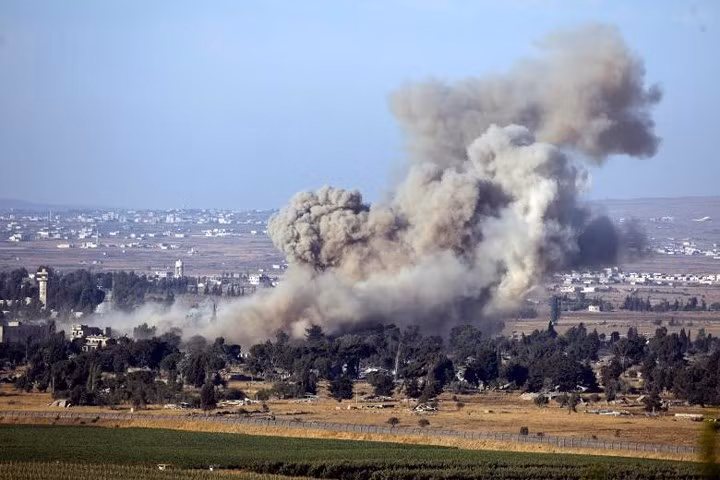 Ảnh: Cuộc chiến khốc liệt ở Syria nhìn từ phía Israel