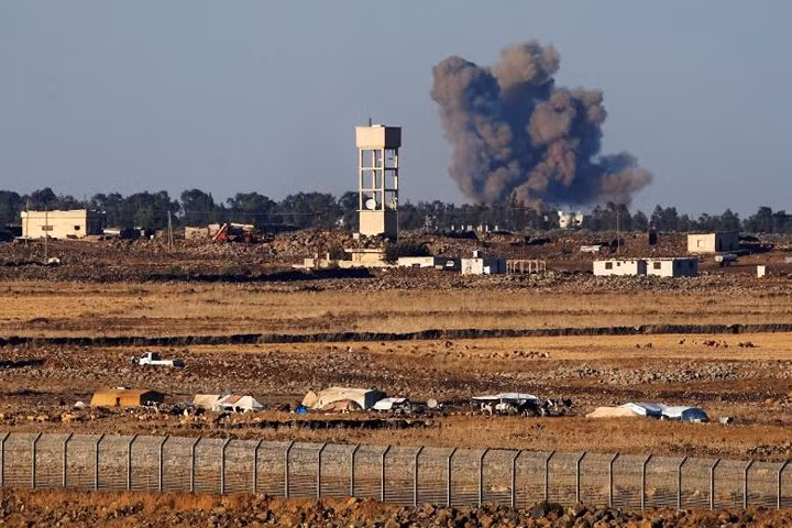 Ảnh: Cuộc chiến khốc liệt ở Syria nhìn từ phía Israel