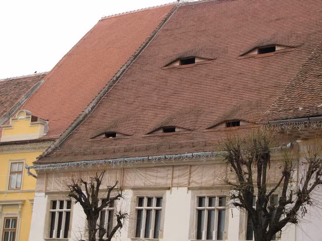 Những ngôi nhà “có mắt” độc đáo ở Sibui, Romania