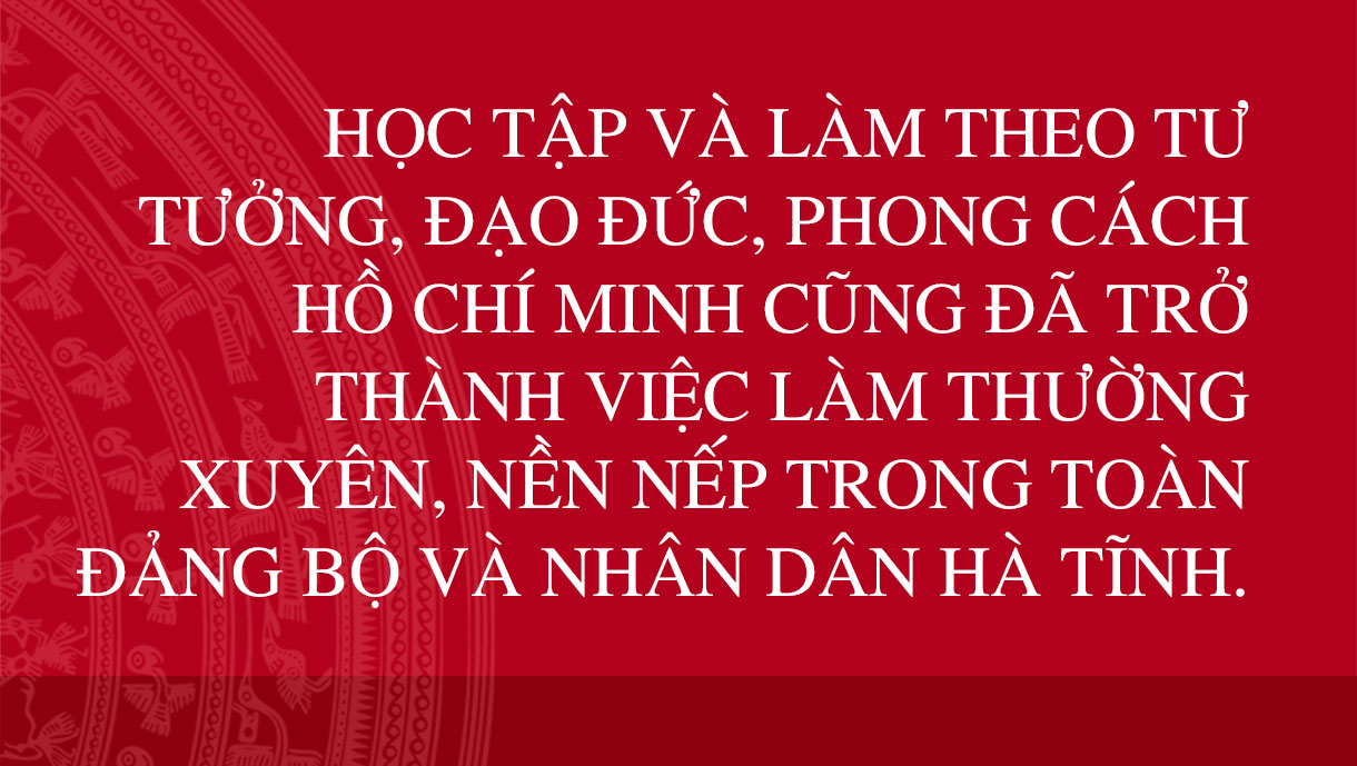 Hà Tĩnh lan tỏa những tấm gương học và làm theo Bác