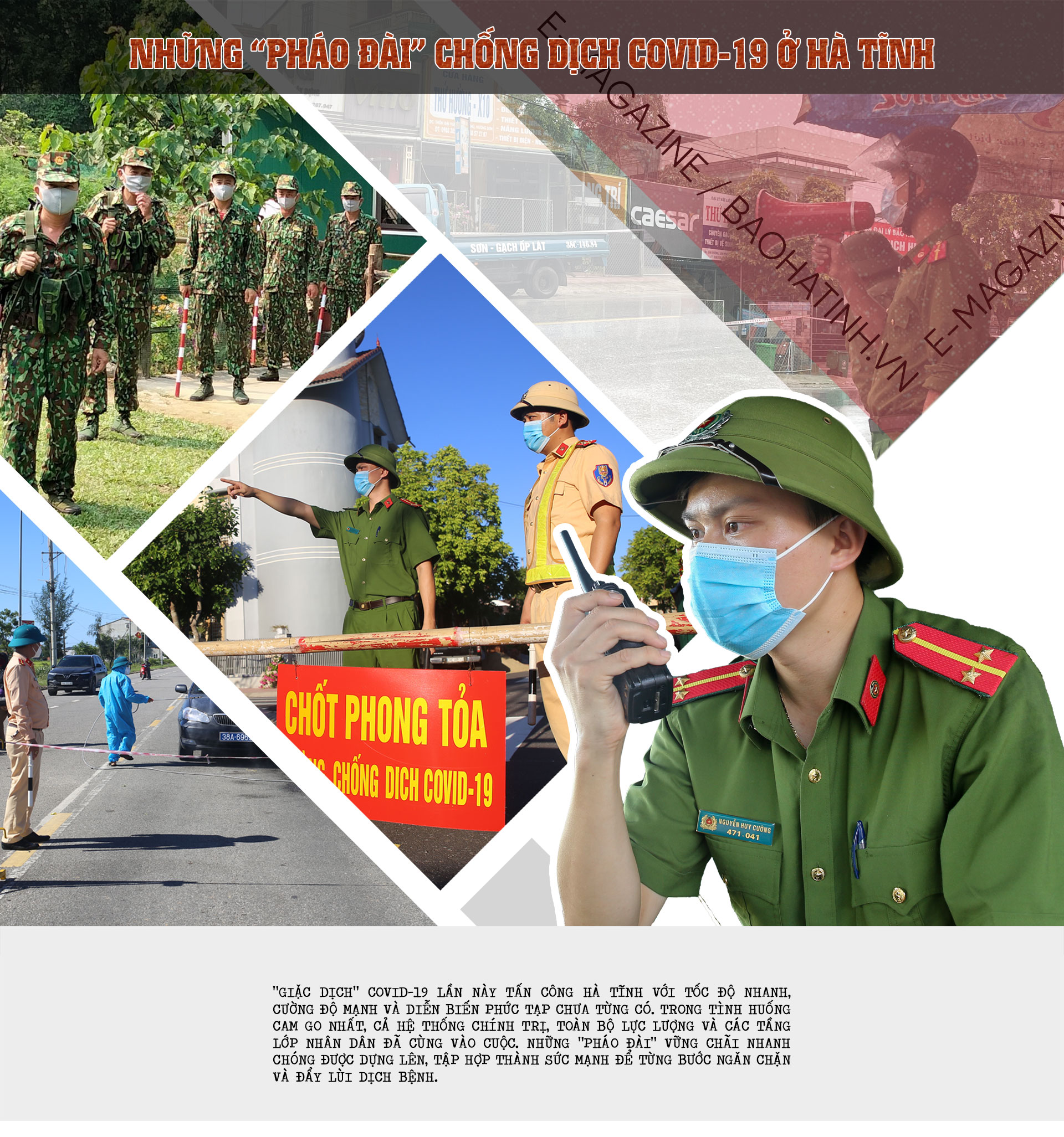 Những “pháo đài” chống dịch Covid-19 ở Hà Tĩnh (Bài 3): Lực lượng vũ trang vững vàng trên trận tuyến mới