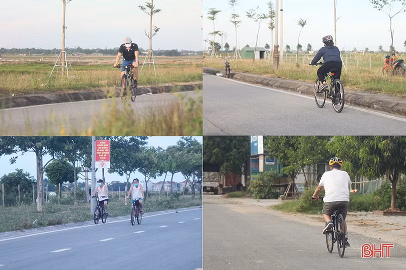 Một bộ phận người dân TP Hà Tĩnh vẫn ra khỏi nhà... câu cá, thể dục